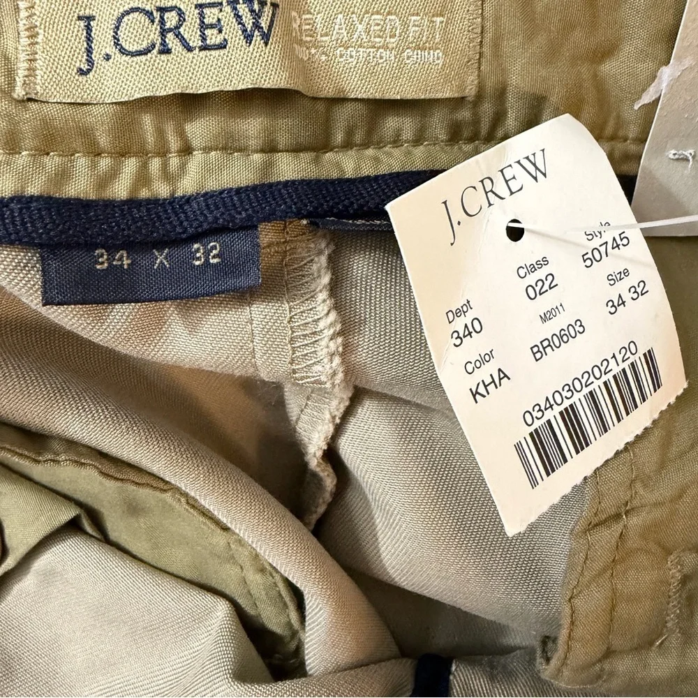 J. Crew Relaxed Fit Plain Front Khaki’s